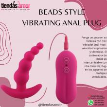 APHRODISIA PLUG ANAL VIBRADOR ESTILO PERLAS.